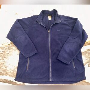 Patagonia Men's Size Large Logo Blue Fleece Full Zip‎ Jacket